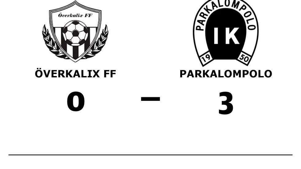 Överkalix FF förlorade mot Parkalompolo IK