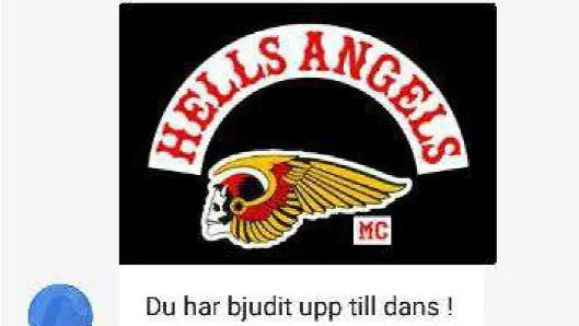 32-åringen skickade detta märke till en arbetskamrat. Nu har han dömts för olaga hot.