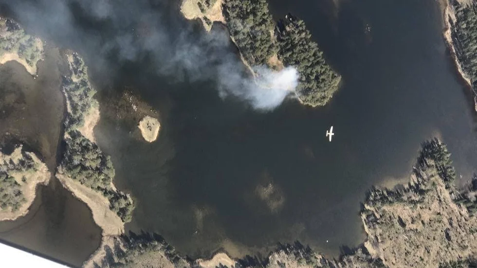 Brand. Under en övning i april i år började det brinna på riktigt ute på en ö i Oskarshamns skärgård.