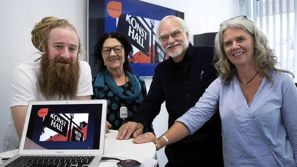 Ser kulturen som en viktig kugge i samhällsmaskineriet. Från vänster Jon Loxbo, Gunilla Haga, Leif O Pehrson och Karin McKeogh, samtliga med  koppling till K-ringens verksamhet.