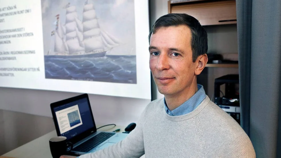 Andreas Vos föreläste på dagens tema "Sjöfolk".