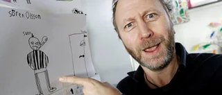 Känd författare på skolbesök