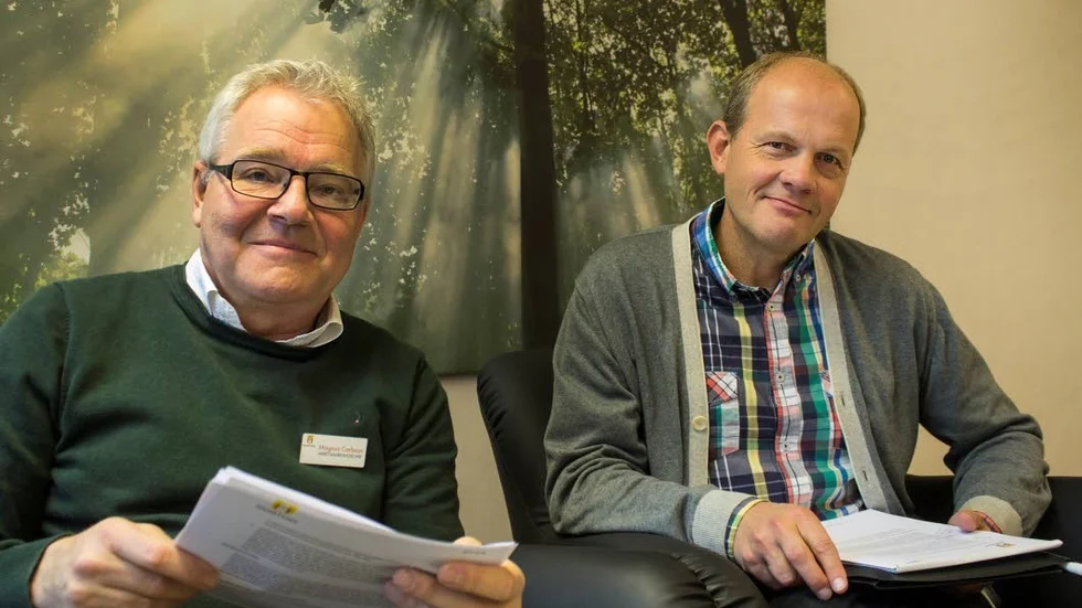 JOBBSATSAR. Arbetsmarknaschef Magnus Carlsson och kultur- och utbildningsnämndens ordförande Görn Fältgren (S) ansvarar för statens jobbambitioner lokalt i Vadstena.