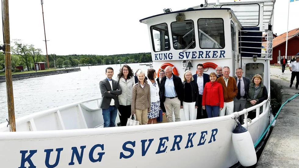 Östergötlands riksdagsledamöter redo för avfärd med Kung Sverker.
