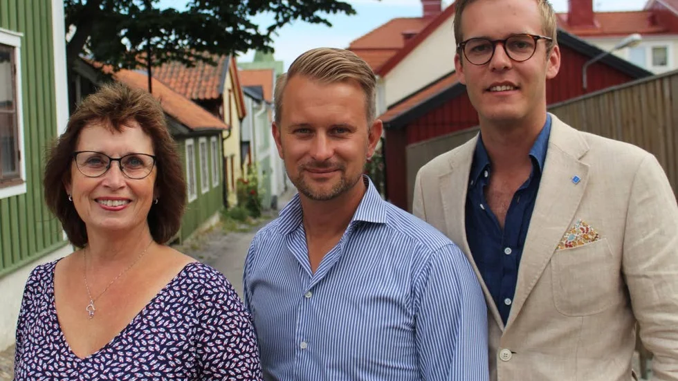 Gudrun Brunegård, Jimmy Loord och Eric Dicksson. "Vi har väldigt olika erfarenheter och frågor med oss"