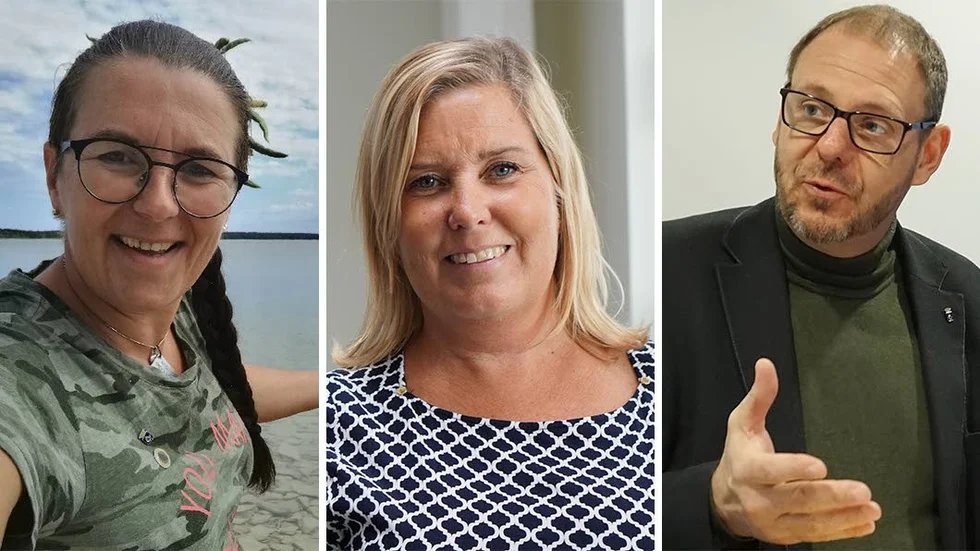 Från vänster till höger: Akko Karlsson (MP), Malin Sjölander (M) och Tomas Kronståhl (S).