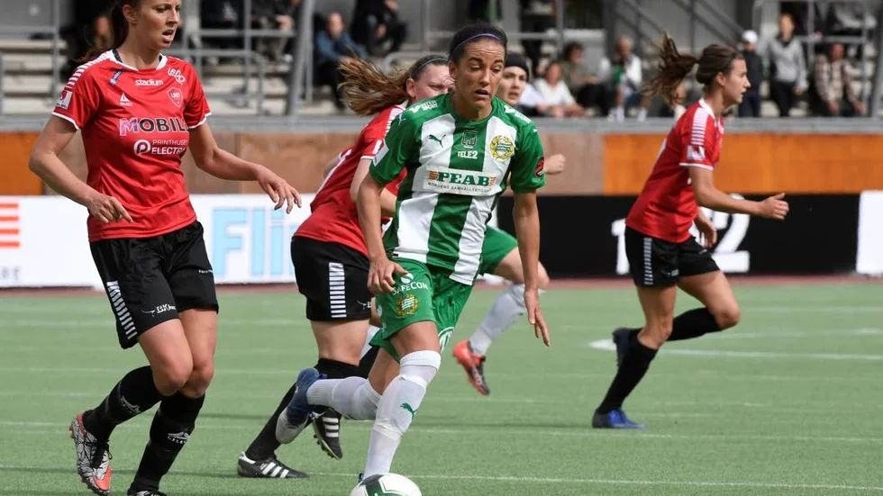 Meriterad. 21-årige Anna Oskarsson kommer närmast från spel i Hammarby.