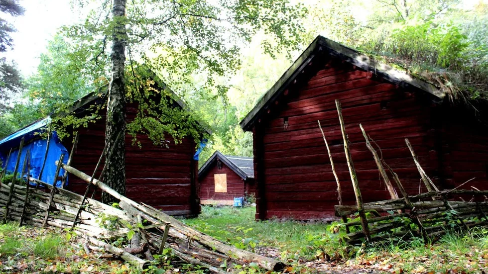 Grenadjärparken. Snart blir här tomt. Fyra hus ska flyttas.
