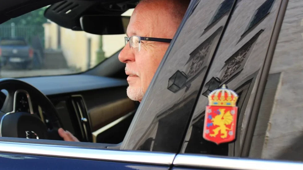 Fyra Volvo S 90 har han hunnit avverka som slottets privatchaufför, Mats Melinder.