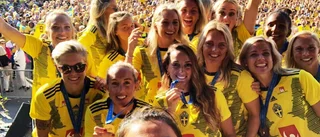 Bronshjältarna hyllades på Götaplatsen