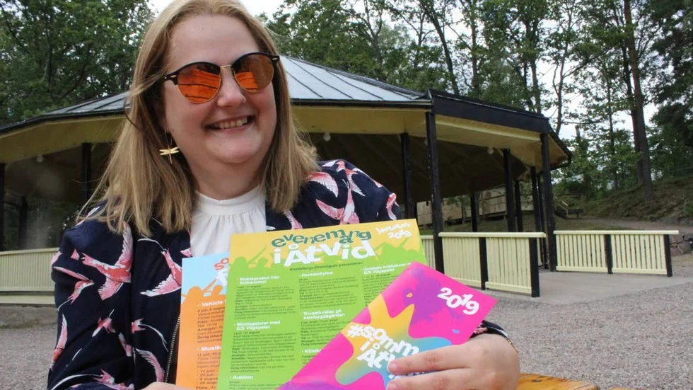 Mycket att göra. Malin Forsling Parborg har sammanställt sommarprogram med kommunens aktiviteter och ett axplock av annat som arrangeras av andra.