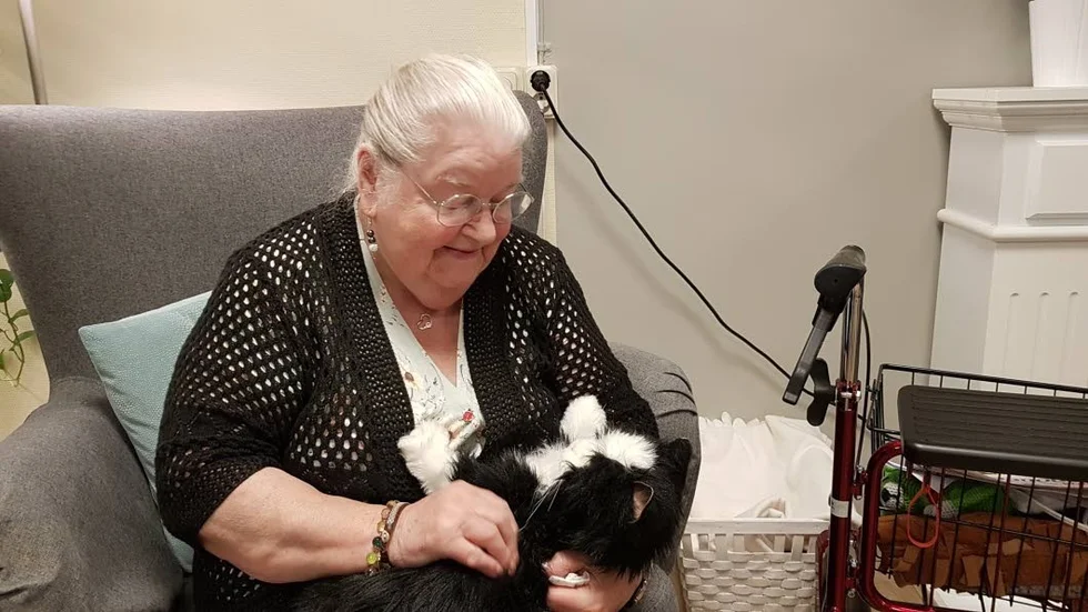 Sotis ser nästan levande ut, tycker Ingrid Bergman. Hon har själv  haft en katt som hette Snuffsan.