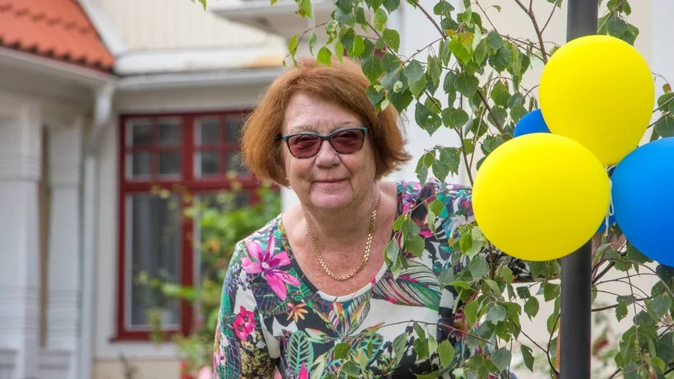 Birgitta Engholm firade sin 80-årsdag med familj, släkt och vänner hemma i Egebylund.