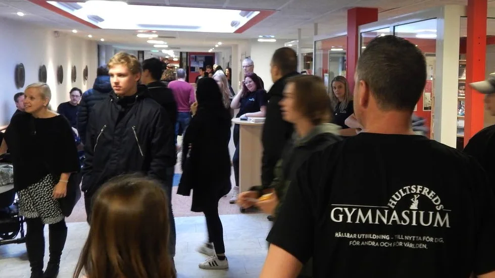 Det blev min st sagt välbesökt när Hultsfreds Guymnasieum bjöd in till Öppet Hus, för att berätta om skolan.