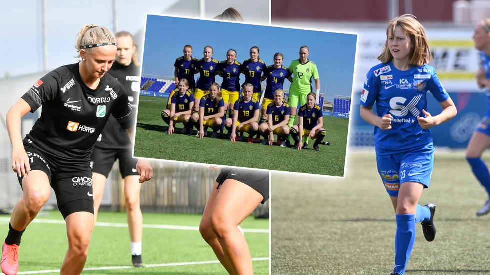 Tuva Skoog och Thelma Gustavsson fick båda plats i startelvan när Sverige mötte Belgien.
