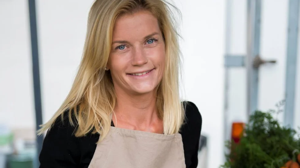 Magdalena Hermelin har haft grönsaksodlingen sedan 2014.