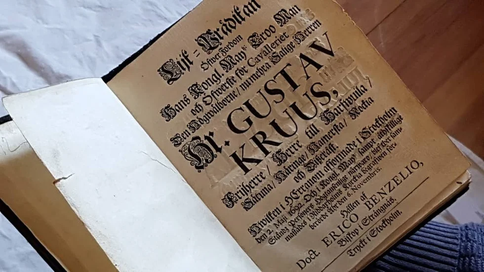 Högvälborne friherren Gustav Kruus fick en fin likpredikan som nu berättar vad man satte värde på 1692: dygdighet, rättfärdighet och plikttrohet exempelvis.