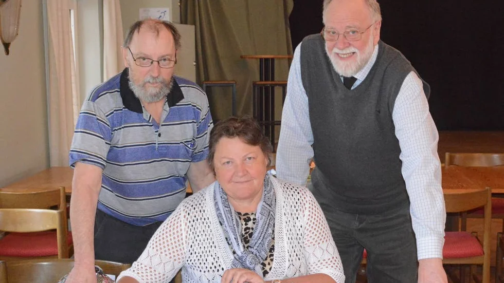 Göran Nilsson, Gunvor Karlsson och Lennart Samuelsson i DHR:s styrelse