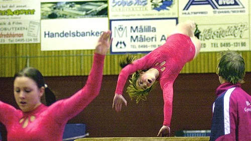 Drygt 200 gymnaster från Småland, Blekinge och Östergötland deltog i regionfinalen för Trampetthoppare som hölls i Hultsfred.