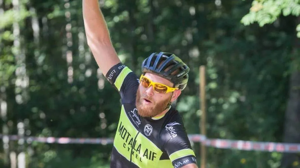 Johan Landström, Motala AIF, ska försöka vinna cykeltävlingen på Dunteberget i Motala.