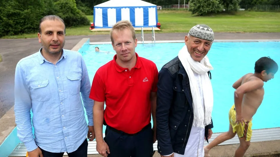 Järngäng. Gabriel Issa, Kenneth Hallberg och Sami Rahim, en trio som kämpat hårt för Glyttinge.