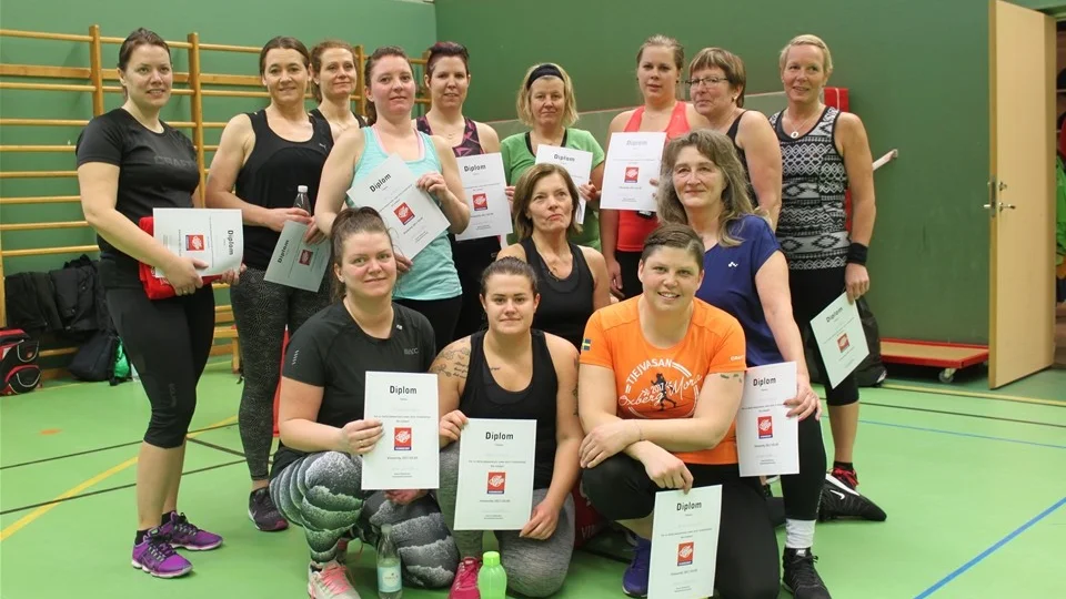 Totalt deltog ett 50-tal motionärer i Friskis & Svettis tradition 9Mila-passet. Det här gänget visade lite extra gnista och tog sig igenom alla pass under hela förmiddagen.