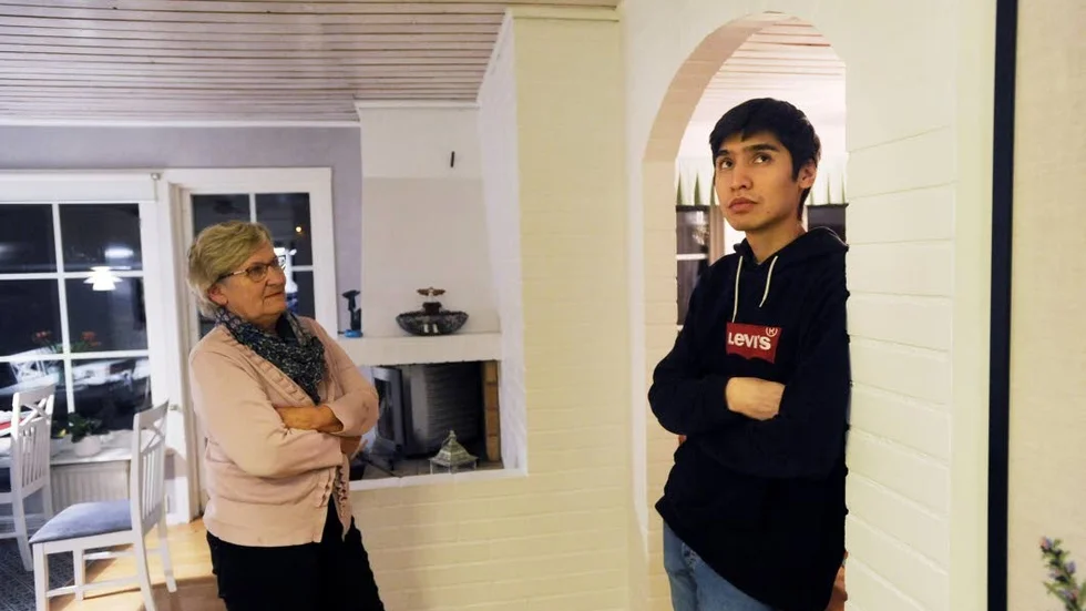 Lena Pettersson och Hossein Rezayi har känt varandra ända sedan Hossein kom till Gamleby.