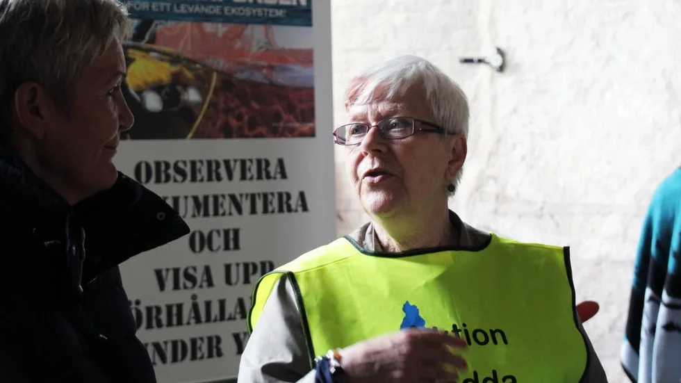 Aktion Rädda Vätterns ordförande Lisa Lennartsson informerade.