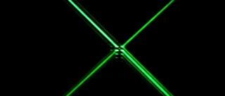 Pekade med laser i Allén