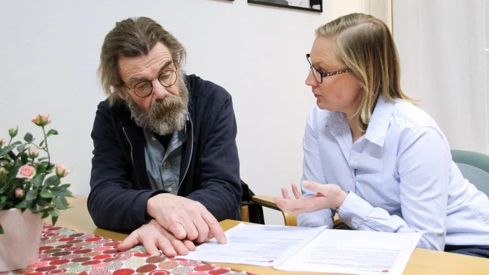 Dag Källman (V) och Frida Edholm (K).