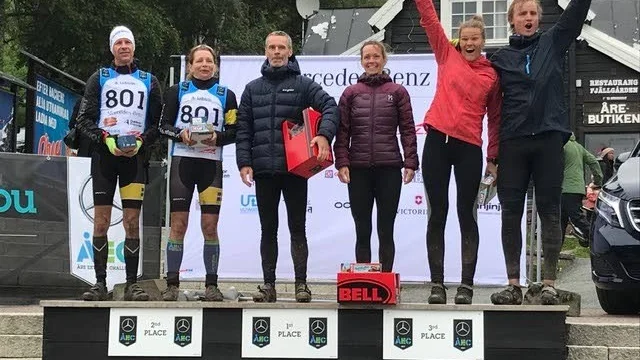 Vinst för "Farsan och jag" under helgens multisporttävling i Åre.

Martina Nilsson gjorde sin åttonde start och pappan Mats Nilsson startade sitt tioende lopp.