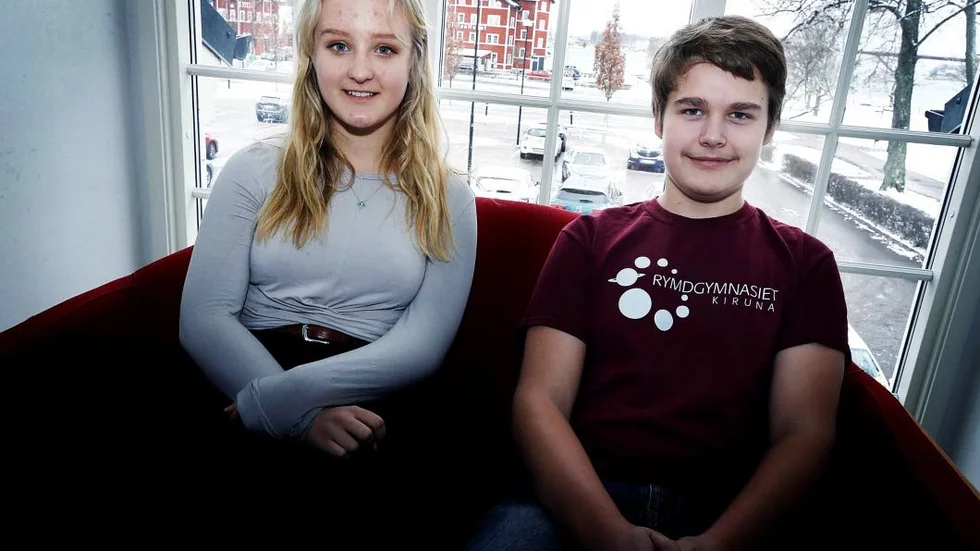 Emma Holm och Tom Ringh tycker att man hittat rätt med sitt gymnasieval.