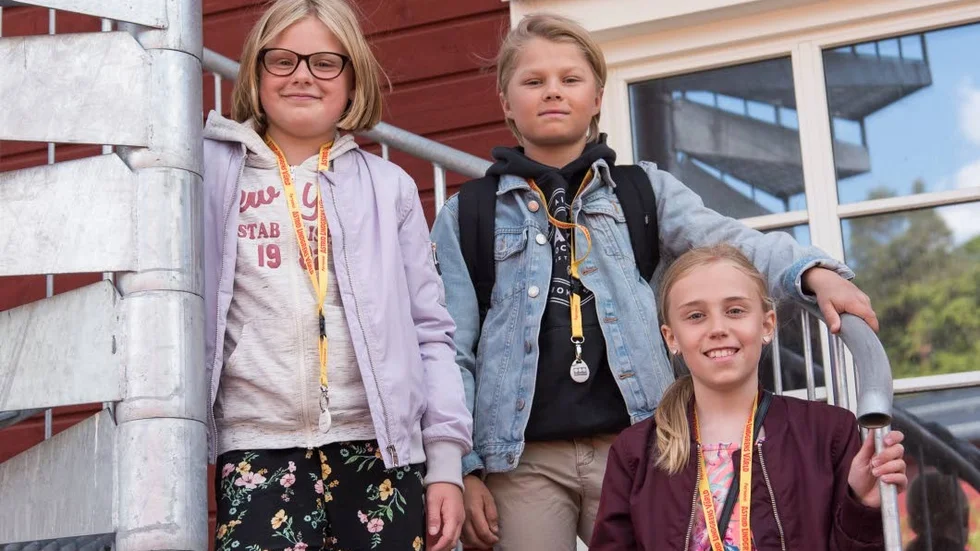 Ebba Berger, David Pettersson och Tuva Andersson Hedenström ser fram emot en säsong som skådisar.