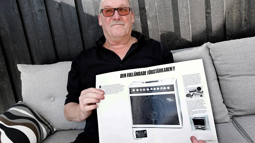 " Men det är ju ingen kärnfysik det här att bygga gitarrförstärkare", menar Bernt Jarmyr som är upphovsman till förstärkaren Meks Combo T.