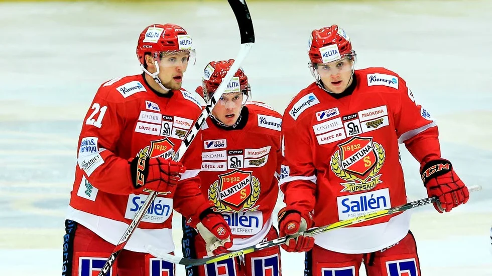 Ludwig Blomstrand, t v, och Linus Rotbakken, mitten.