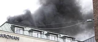 Storbrand i centrala Uppsala