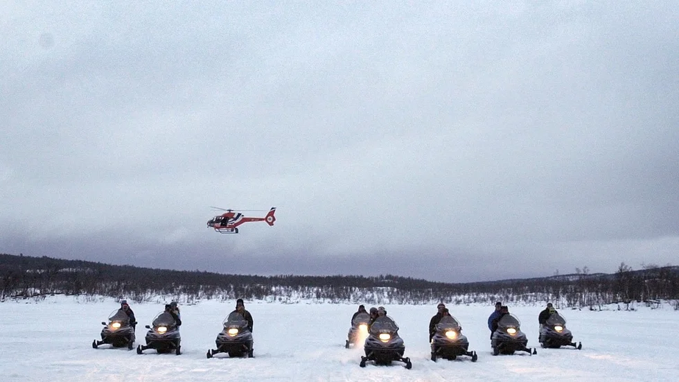 Kiruna Fjällsäkerhetskommitté gick på söndagen ut med en varning till allmänheten om isarna i fjällen snabbt försämrads på grund av blidan. Bilden är tagen i ett helt annat sammanhang.
