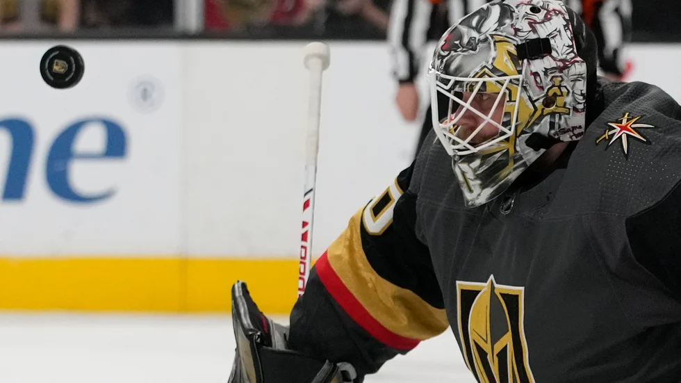 Robin Lehner kan ha spelat klart för säsongen. Arkivbild.
