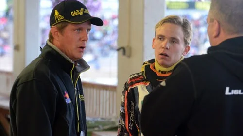 Jerker Eriksson kunde glädjas åt en klar seger och stark körning av unge dansken Michael Jepsen Jensen. Foto: Magnus Strömsten