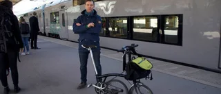 Han tog tåget till jobbmöte i Holland