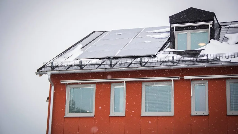 På kommunhuset i Östhammar finns redan solceller.
