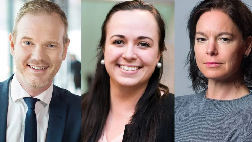 Johan Rosén, Klara-Maria Mach och Anna-Lena Holmström.