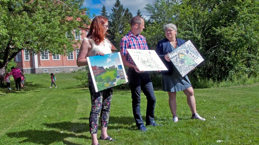 Planerna för parken presenterades för lokala medier vid rektorsvillan.