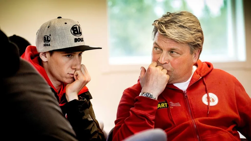 Max Fricke (t v) och Mikael Teurnberg.