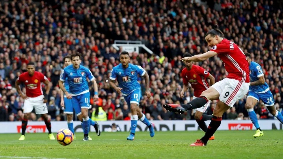 Zlatan Ibrahimovic i lördagens match.