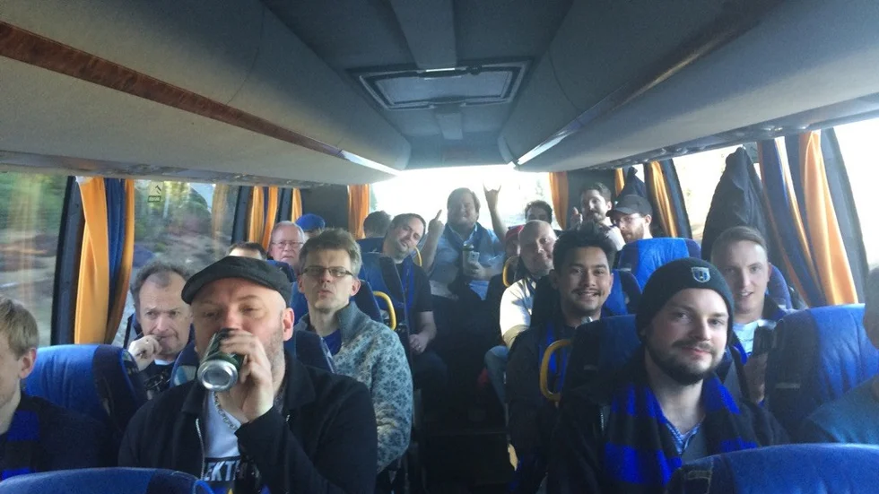 På väg till Stockholm.
