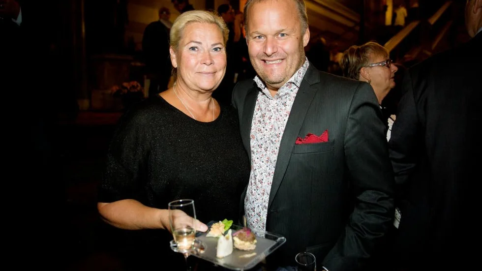 Helene Vigebjörk från Spa Club tillsammans med maken Tomas Vigebjörk som arbetar på Basalt.