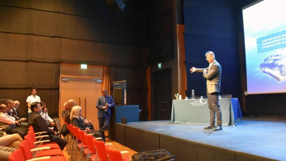 LKAB. Vd Jan Moström inledde konferensen med en djupdykning ner i Malmfältens gruvproduktion.