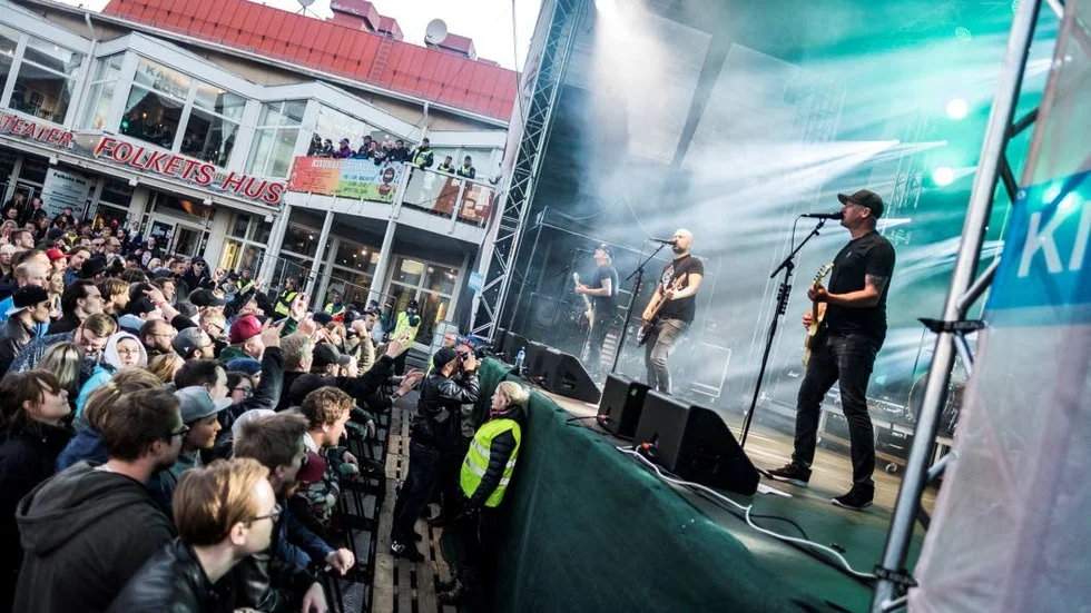 Millencollin avslutade Kirunafestivalen 2018 med festivalens största scenröj.