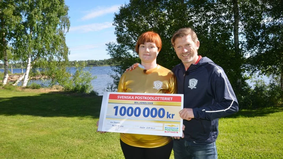 Ann Stenman från Kalix vann en miljon kronor på postkodslotteriet
